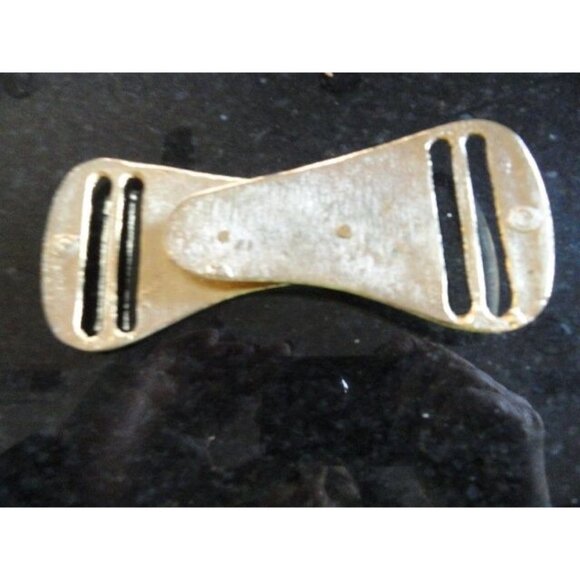 1970 Belt Buckle Silver Tone Two Piece Interlocking Pieces Handmade "M" Artist - Picture 2 of 9